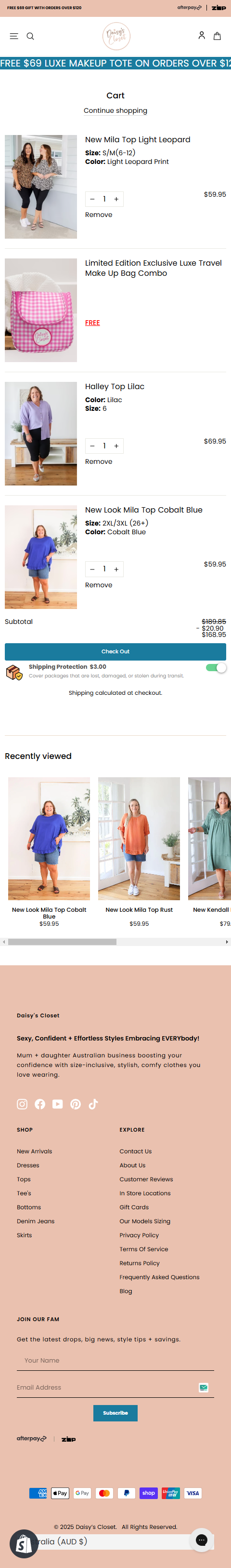 Cart Page mobile-view