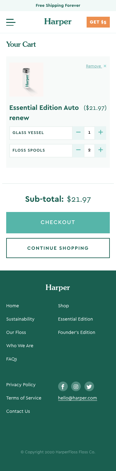 Cart Page mobile-view