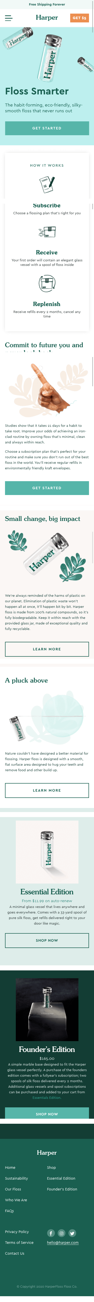 Homepage mobile-view