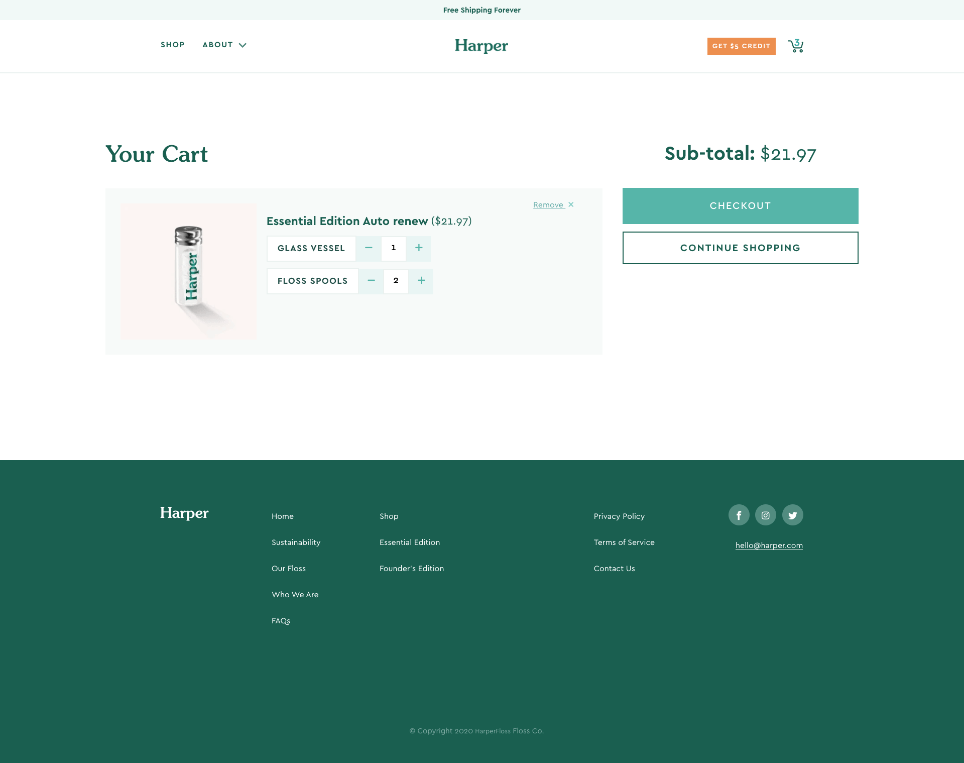 Cart Page