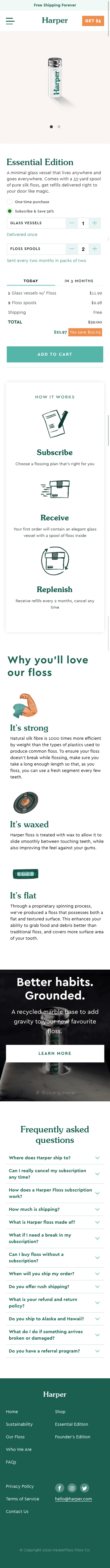 Product Page mobile-view